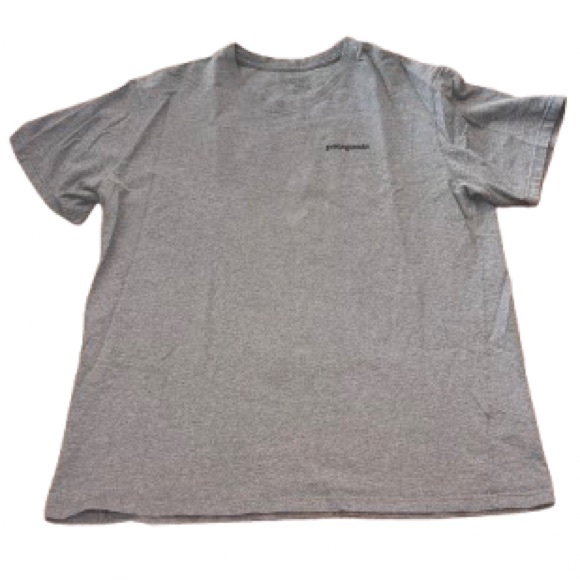 Patagonia Men's Heather Gray Short Sleeve Tee size L - Picture 2 of 4